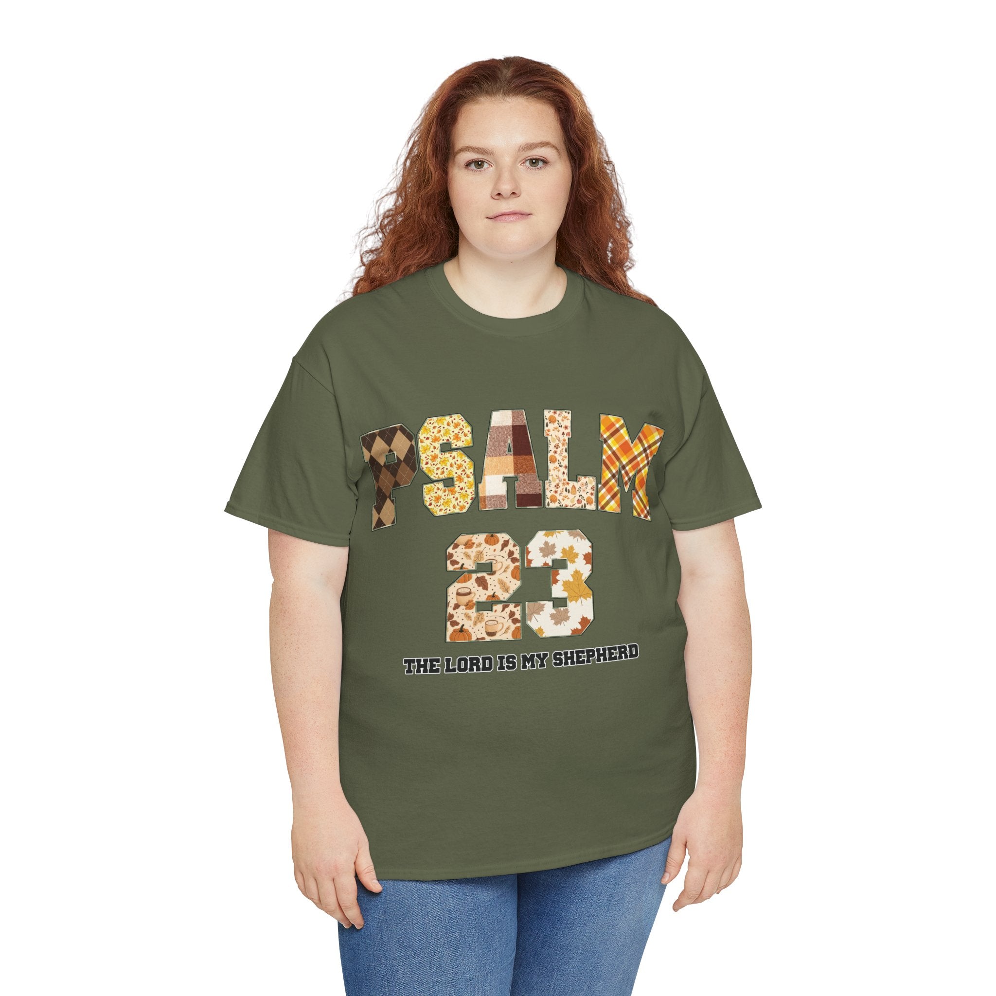 Psalm 23 Patchwork Unisex Cotton Tee