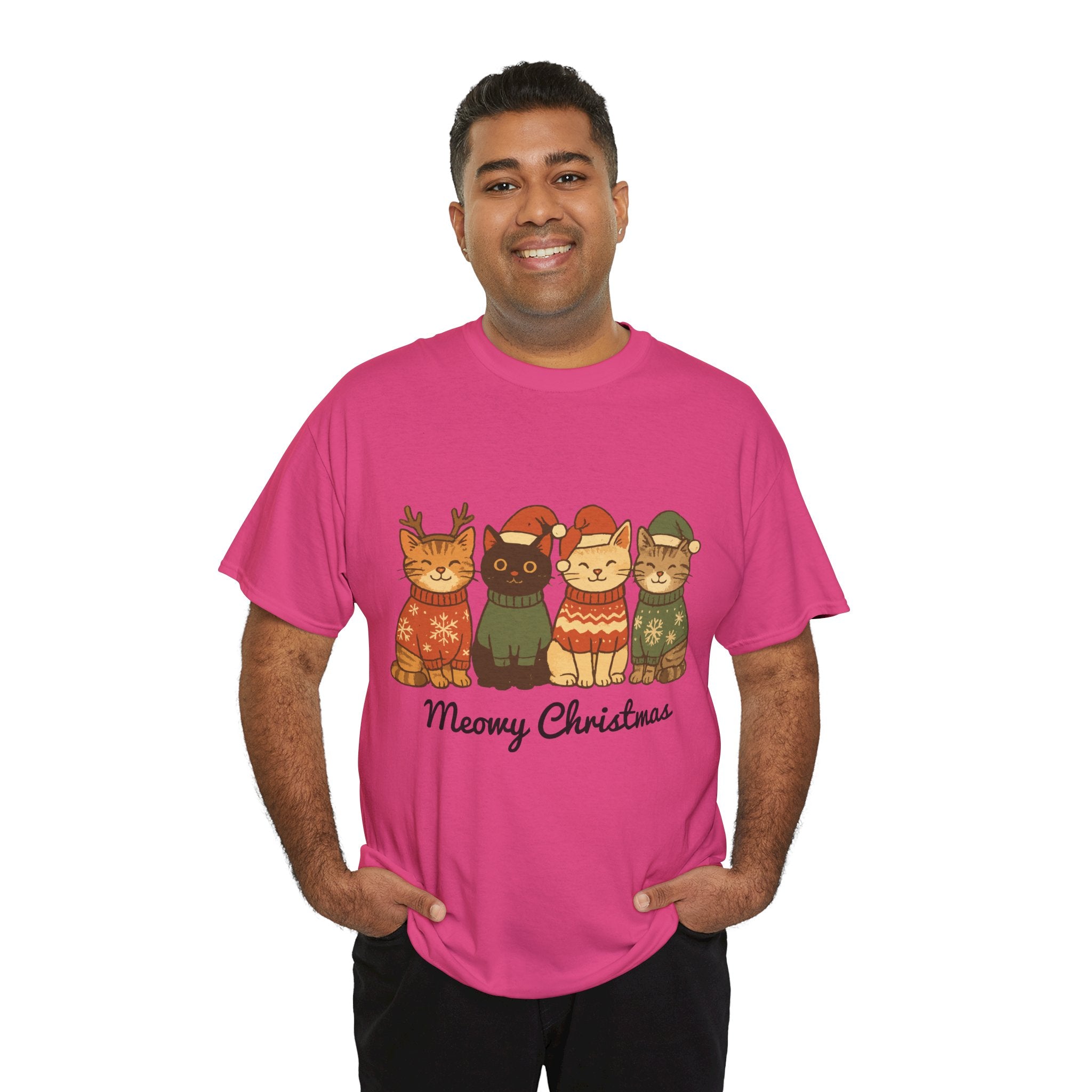 Christmas Cats Unisex Cotton Tee