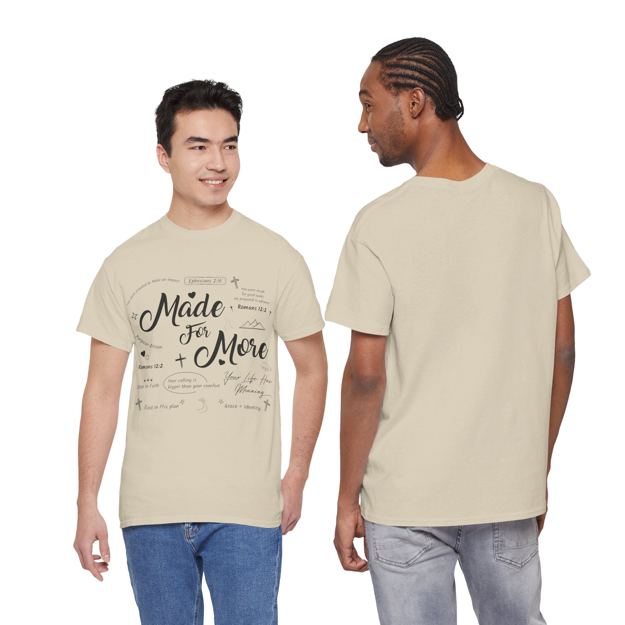 Made For More Faith T-Shirt — Inspirational Bible Verse Unisex Cotton Tee