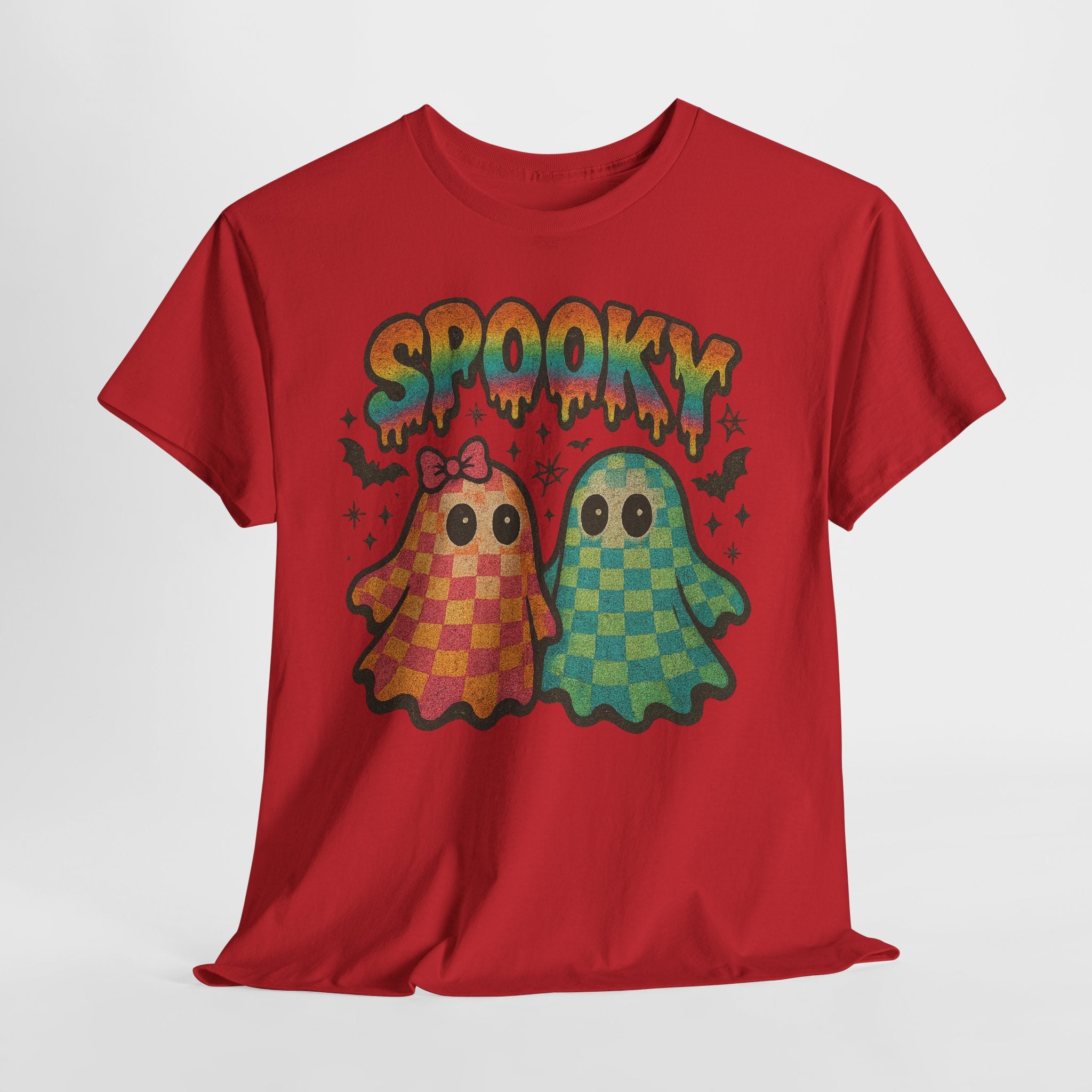 Spooky Pastel Ghosts Unisex Cotton Tee