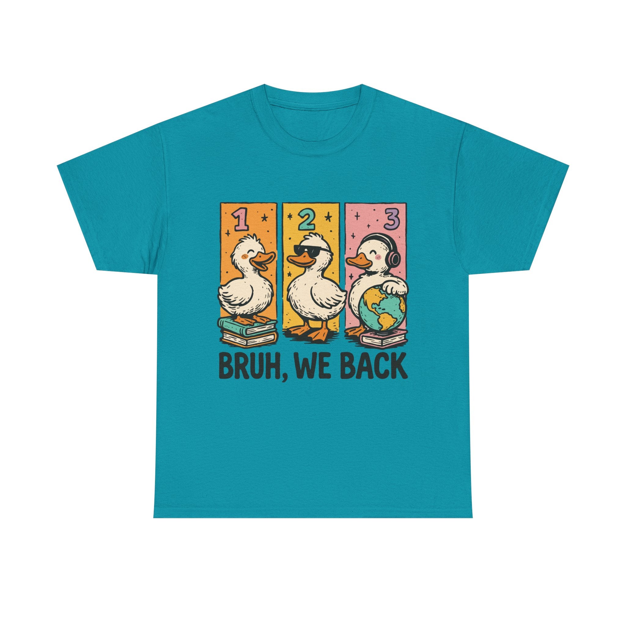 "BRUH WE BACK" Funny Animal Graphic Tee,