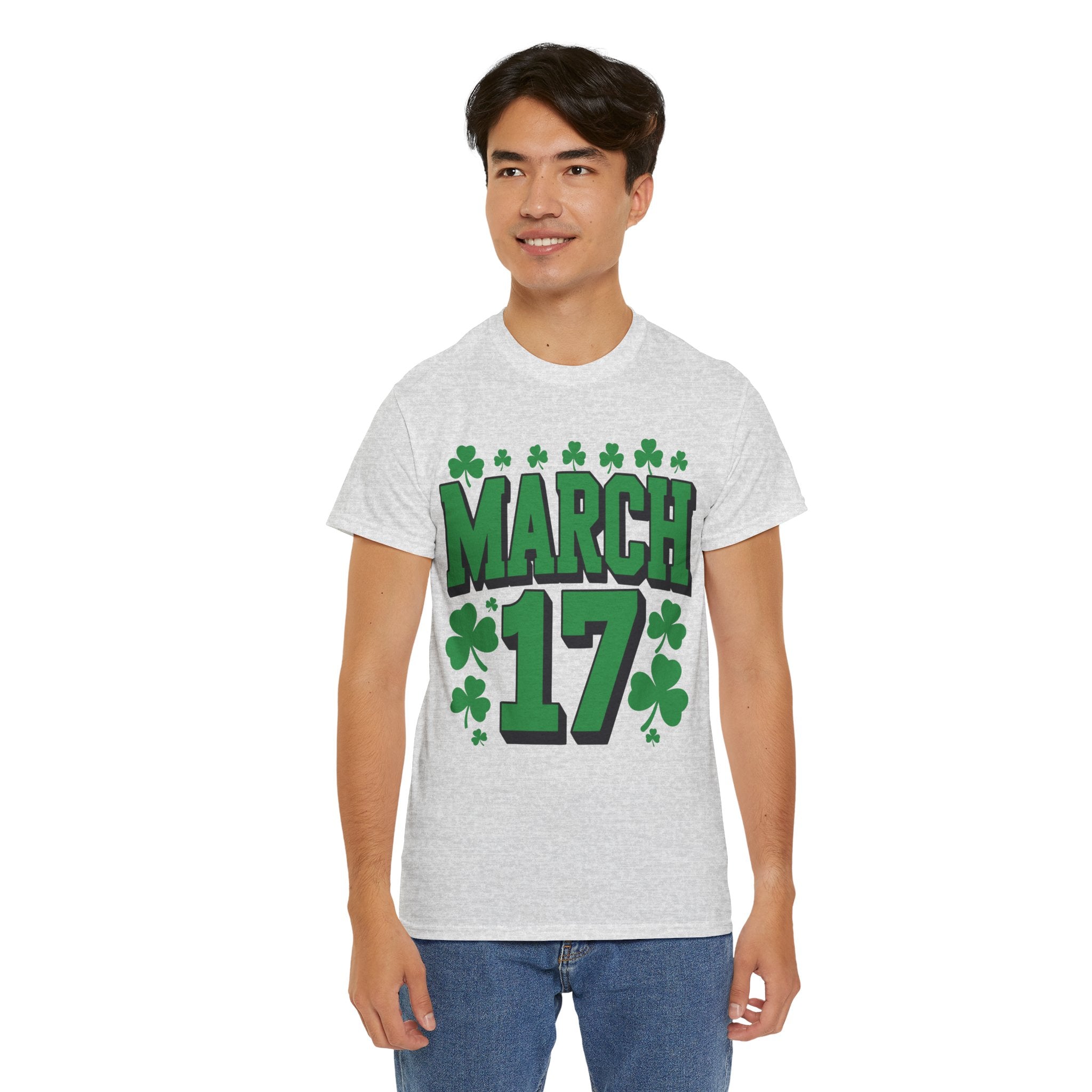 St. Patrick’s Day March 17 Shamrock Unisex Cotton T‑Shirt