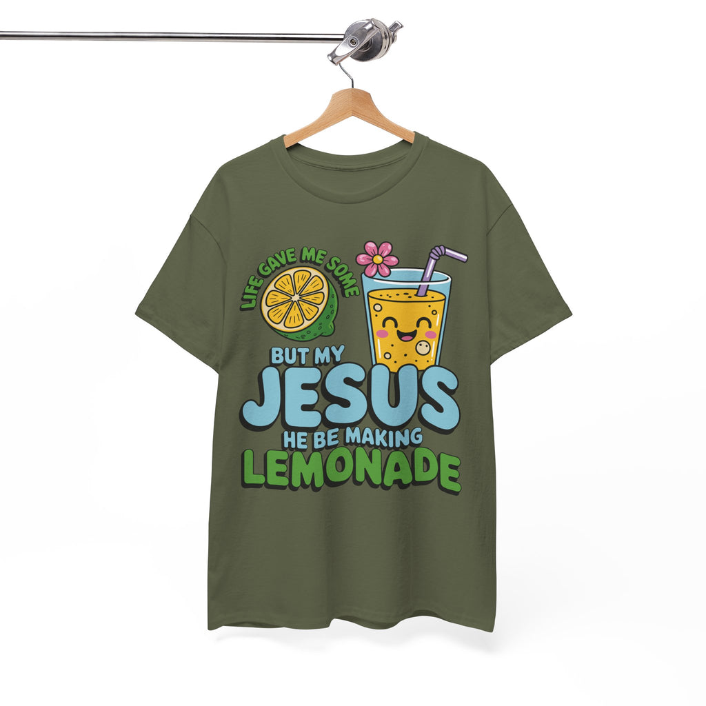 Christian Lemonade T‑Shirt — "Life Gave Me Some Lemons, My Jesus Makes Lemonade"Unisex Cotton Tee