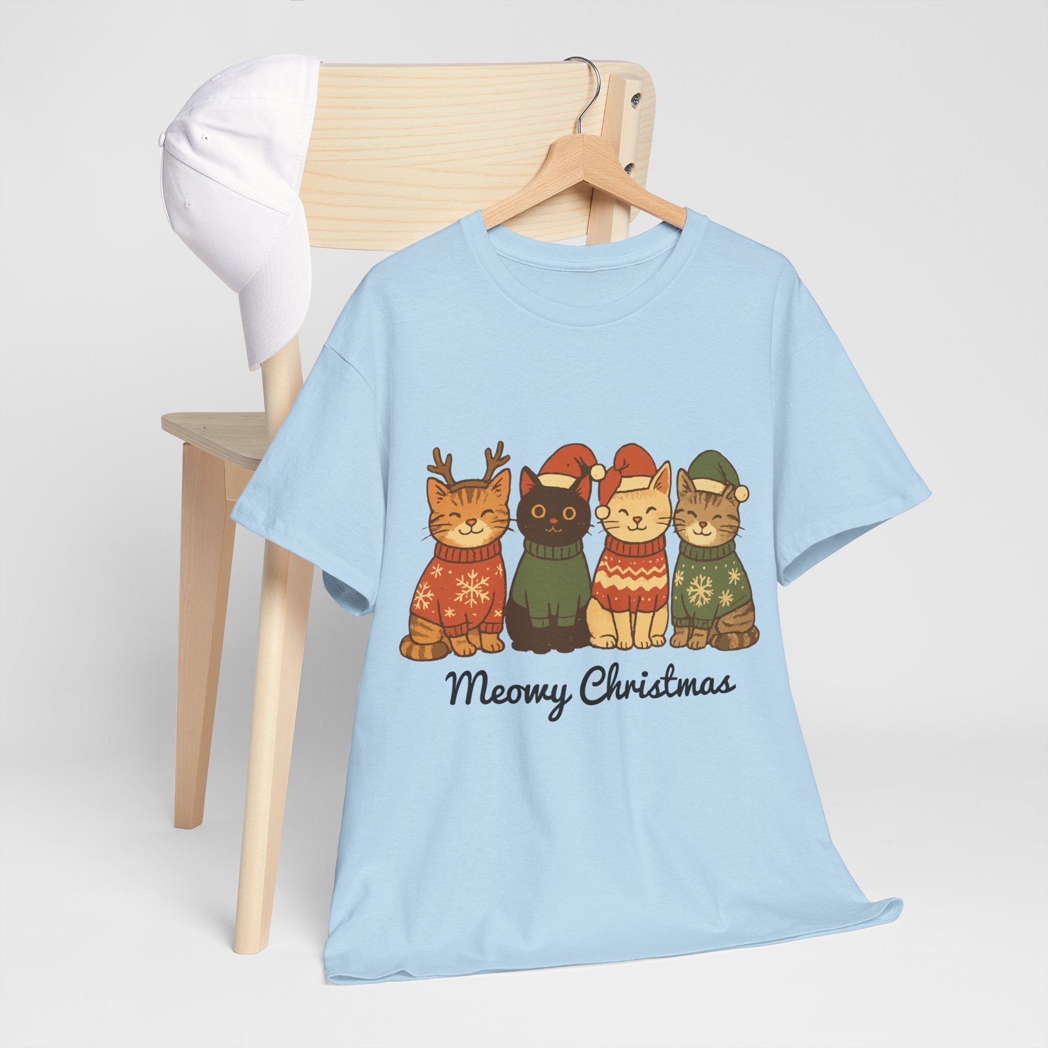 Christmas Cats Unisex Cotton Tee
