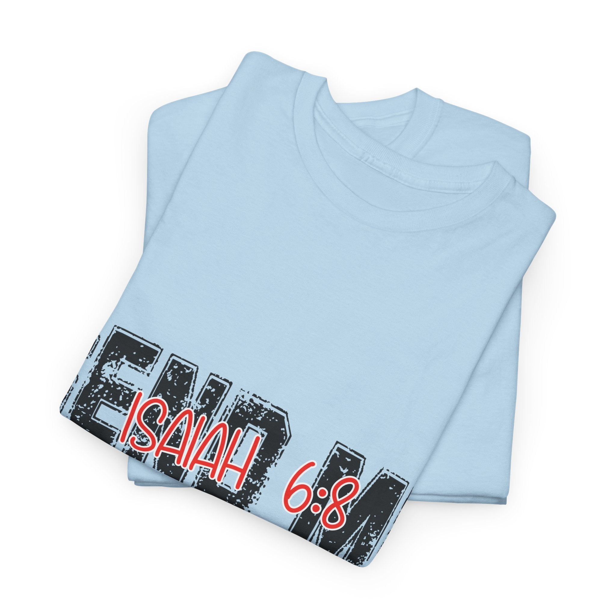 Here I Am Send Me Isaiah 6:8 T-Shirt — Christian Cross Graphic Unisex Cotton Tee