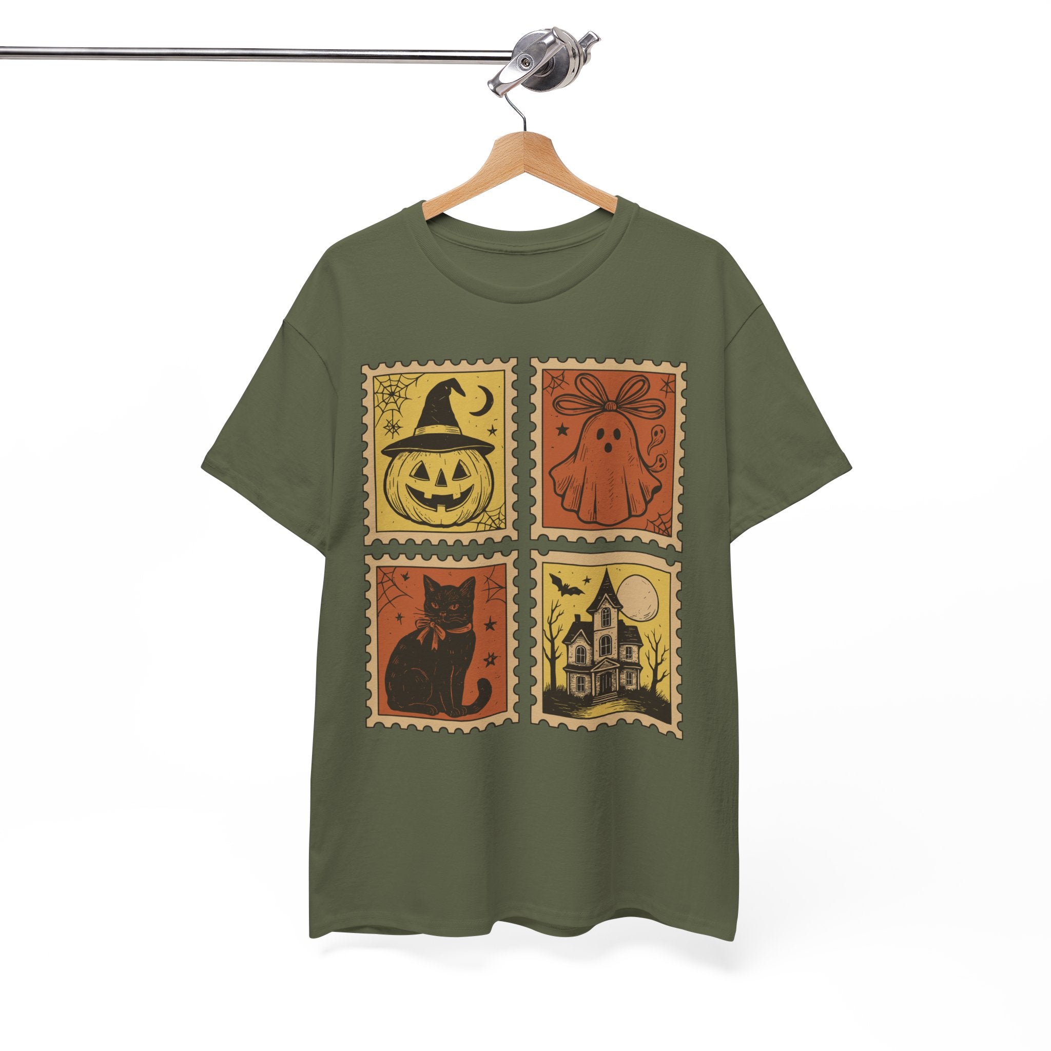 Halloween Stamp Collection Unisex Cotton Tee