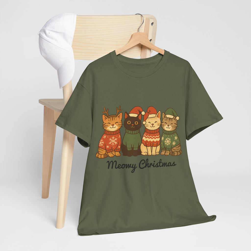 Christmas Cats Unisex Cotton Tee