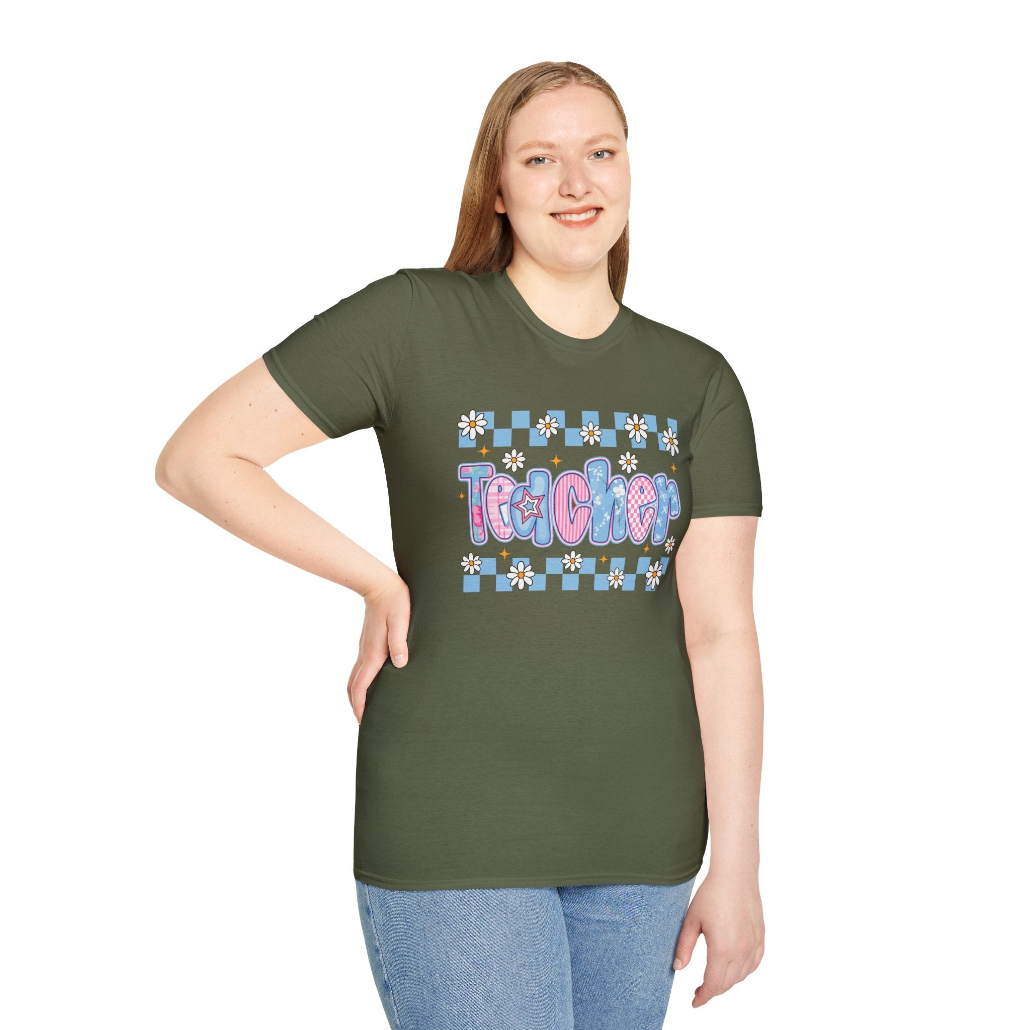 Teacher Vibes Unisex Softstyle T-Shirt