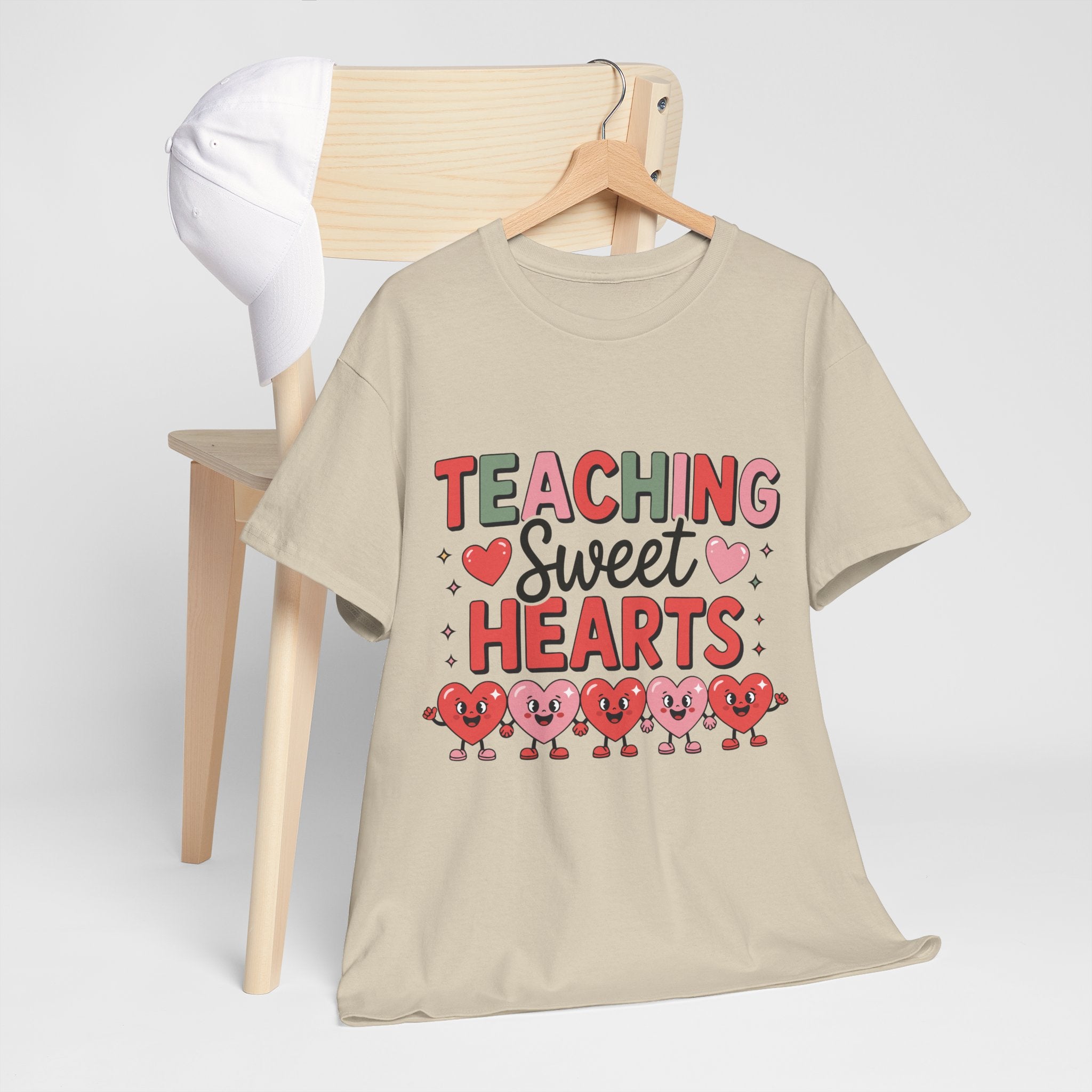 Teaching Sweet Hearts Valentine Teacher Unisex Cotton T-Shirt