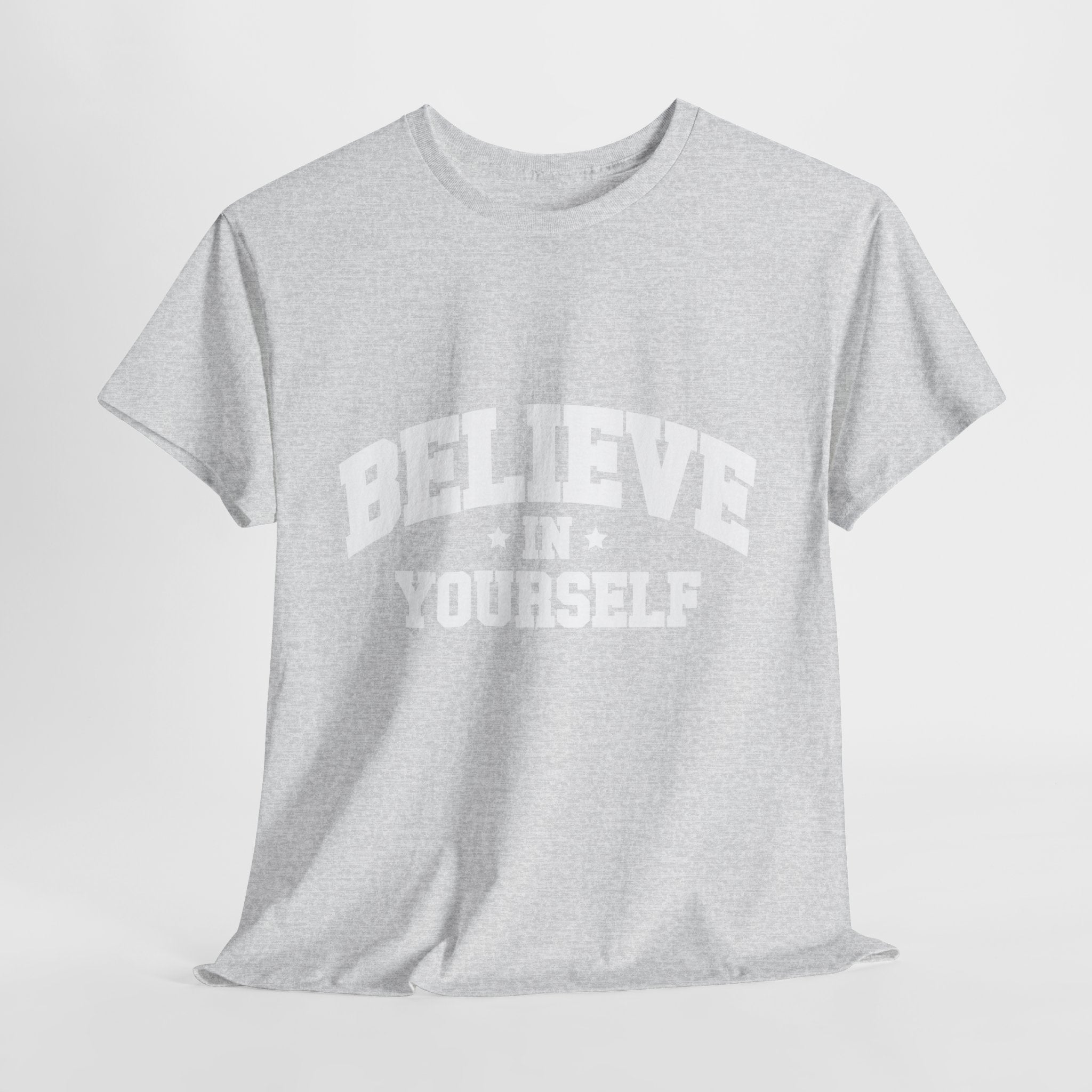 Believe in Yourself Varsity Unisex Cotton Tee