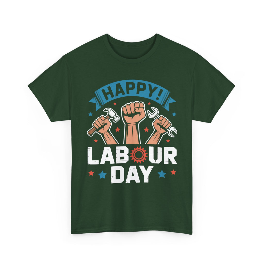 Happy US Labour Day Unisex Heavy Cotton T-Shirt