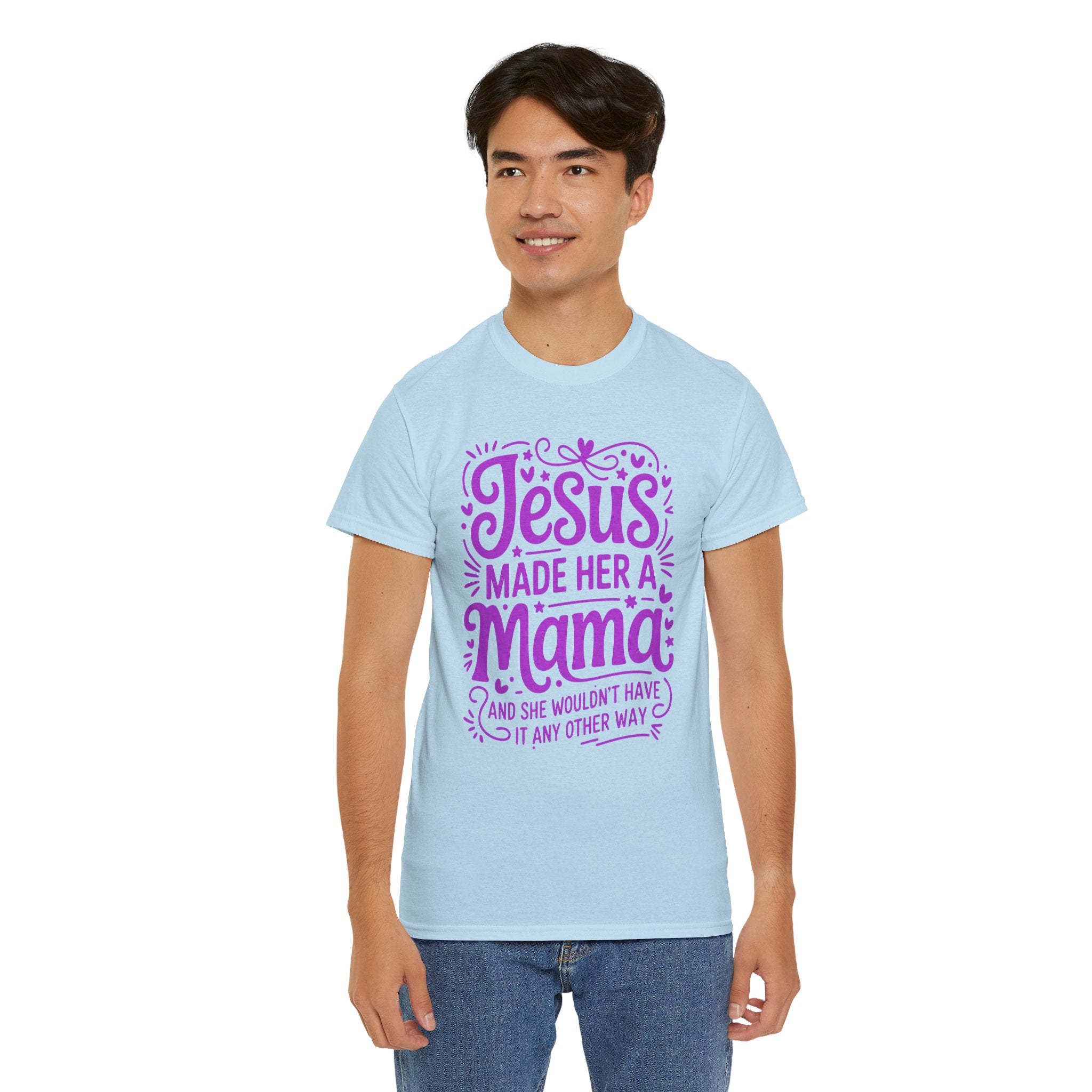 Jesus Made Her a Mama — Christian MamaUnisex Cotton T-Shirt