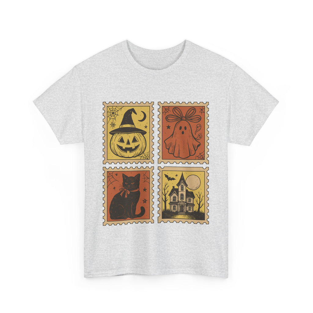Halloween Stamp Design Unisex Heavy Cotton Tee