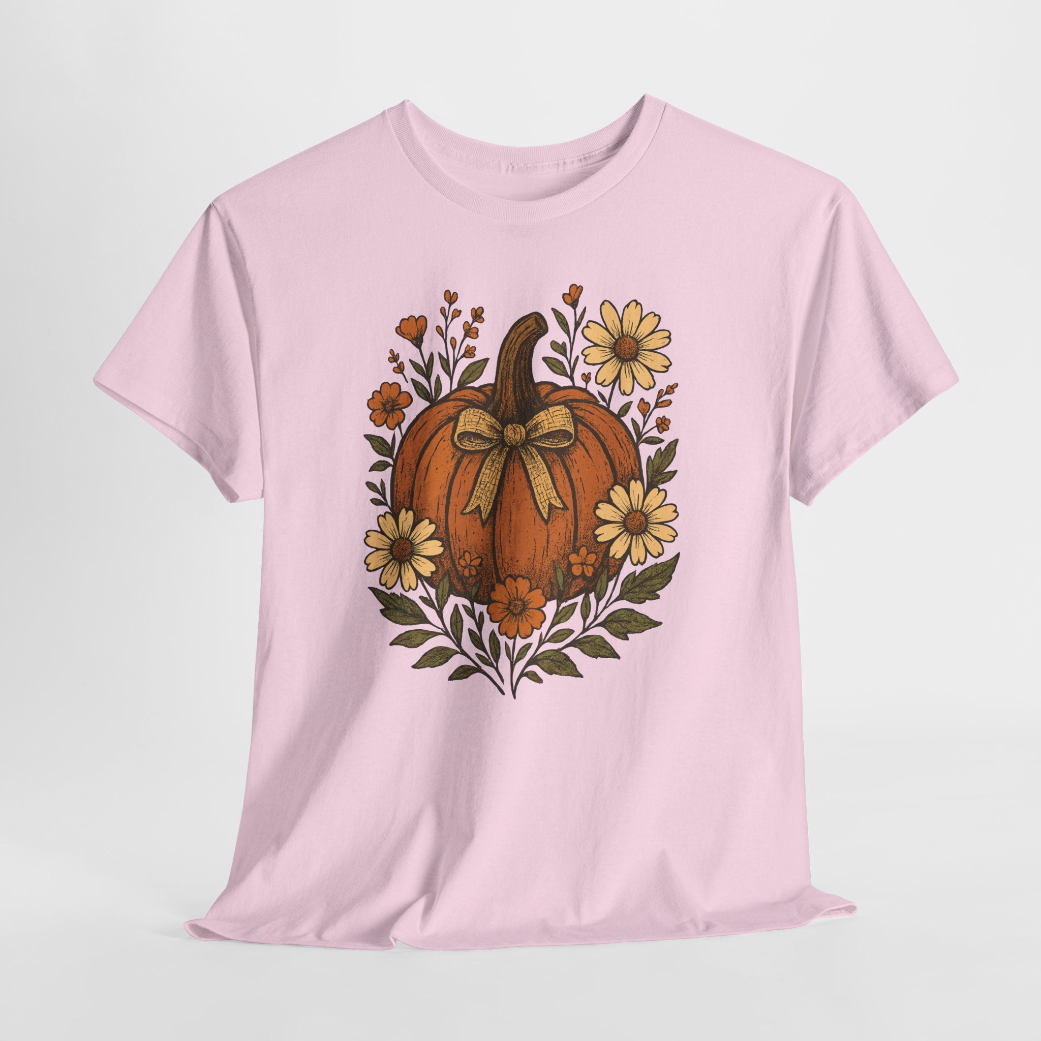 Pumpkin Daisy Unisex Cotton Tee