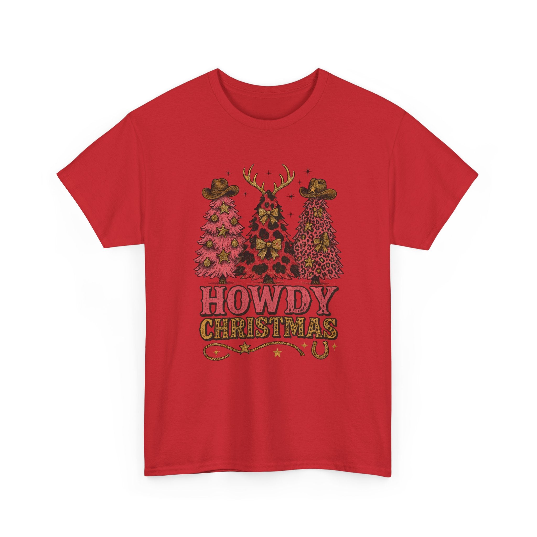 Western Christmas Unisex Cotton Tee