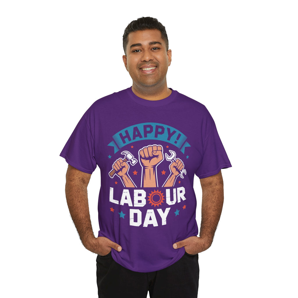 Happy US Labour Day Unisex Heavy Cotton T-Shirt