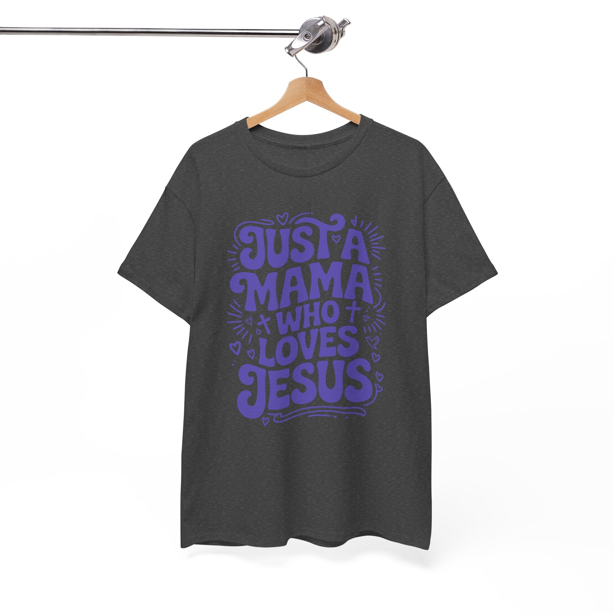 Mama Who Loves Jesus T-Shirt — Bright Green Bubbly Faith Unisex Cotton Tee