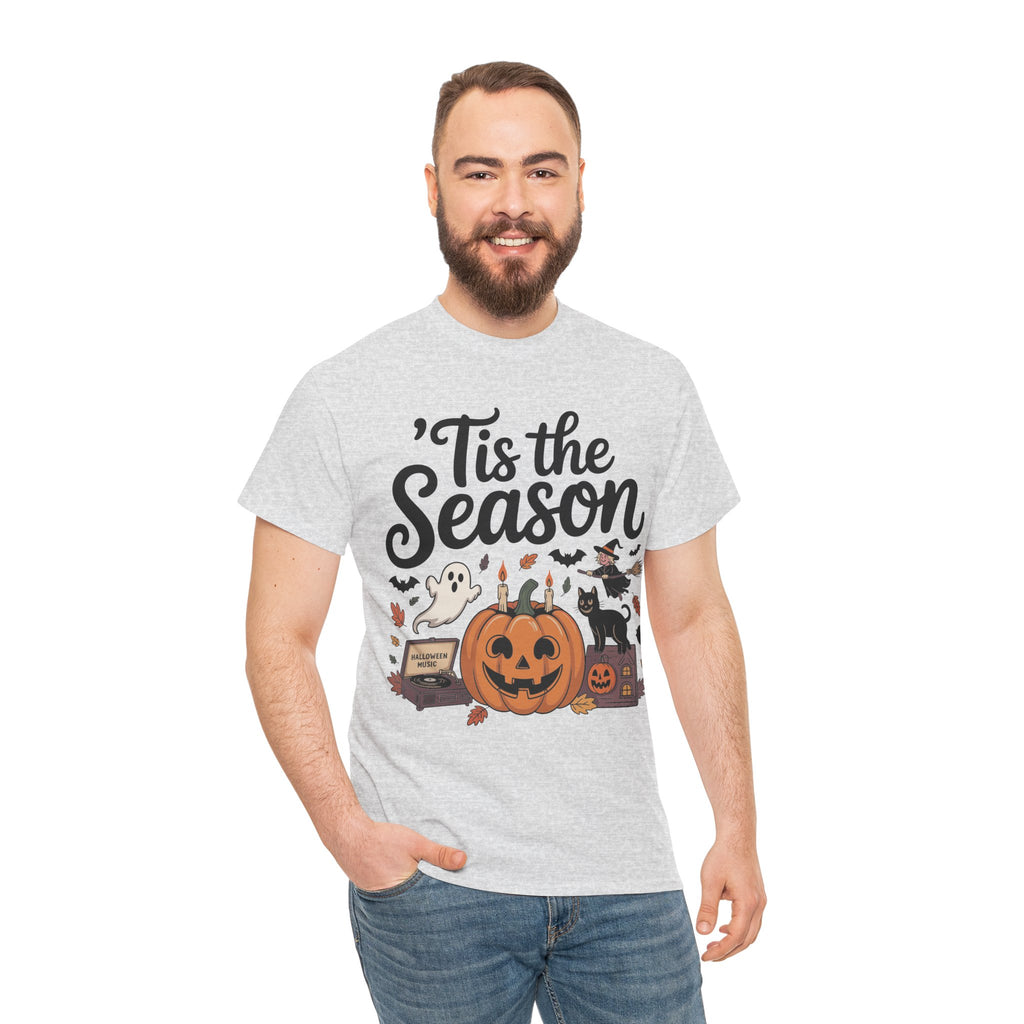 Holiday Season Unisex Cotton T-Shirt - Tis the Season Design
