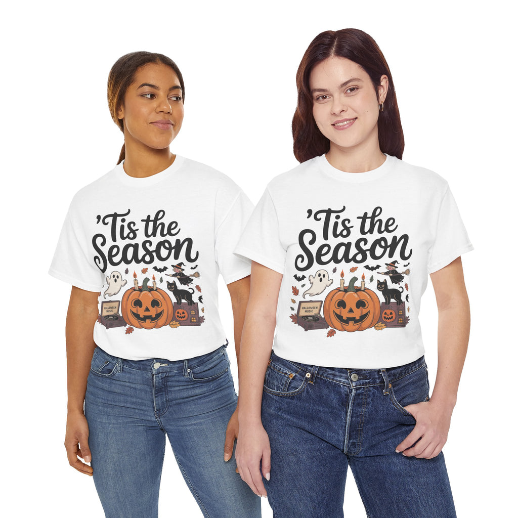 Holiday Season Unisex Cotton T-Shirt - Tis the Season Design