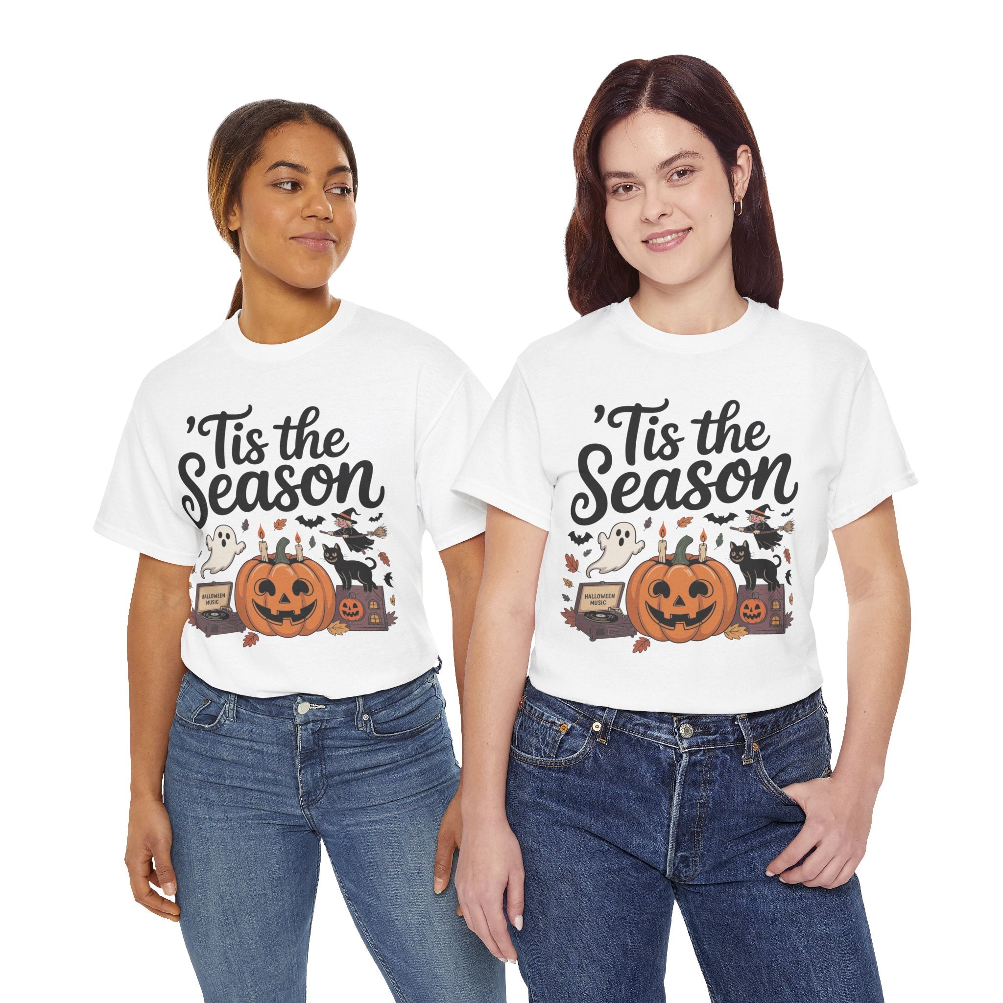 Holiday Season Unisex Cotton T-Shirt - Tis the Season Design
