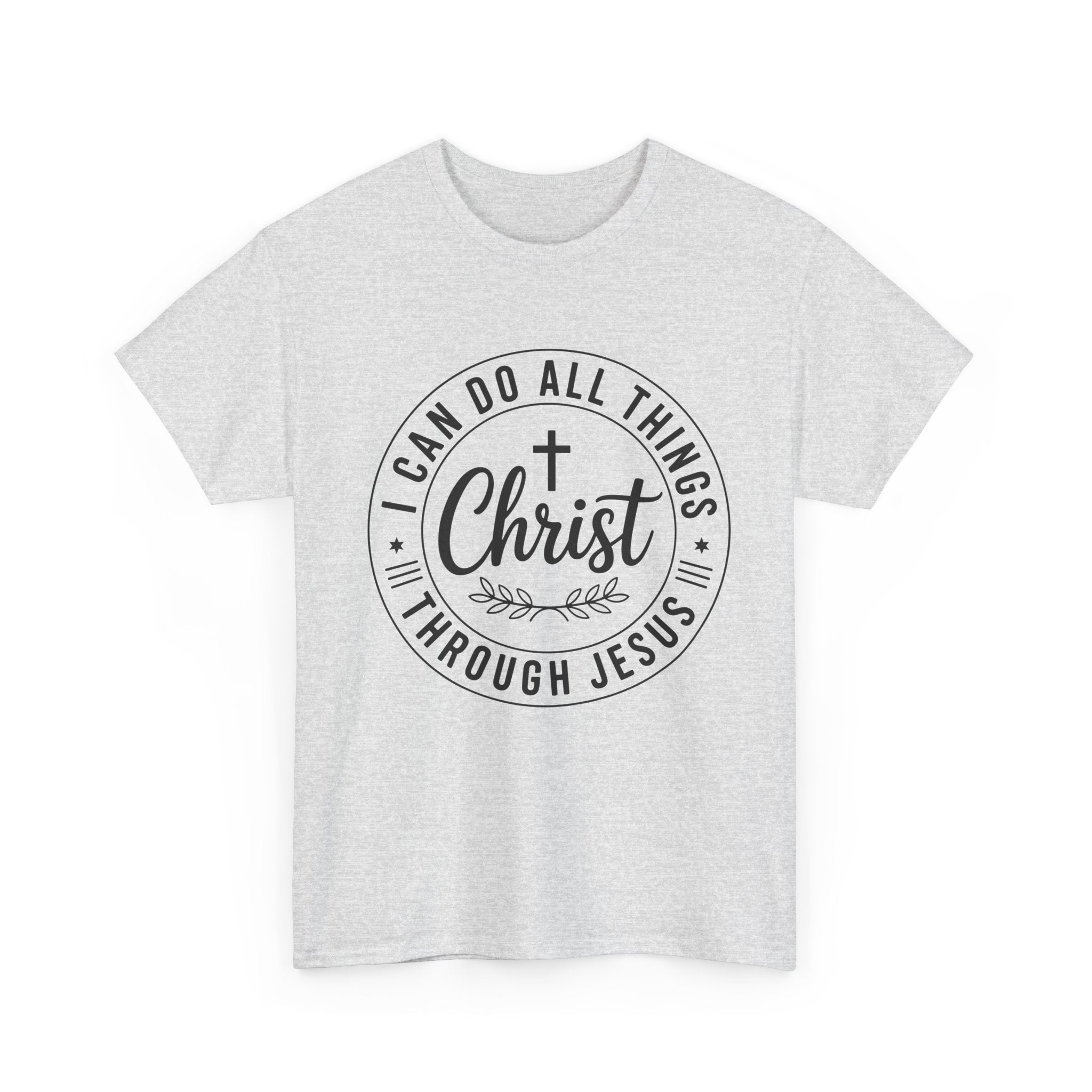 I can do All Things Through Christ Unisex Heavy Cotton Tee