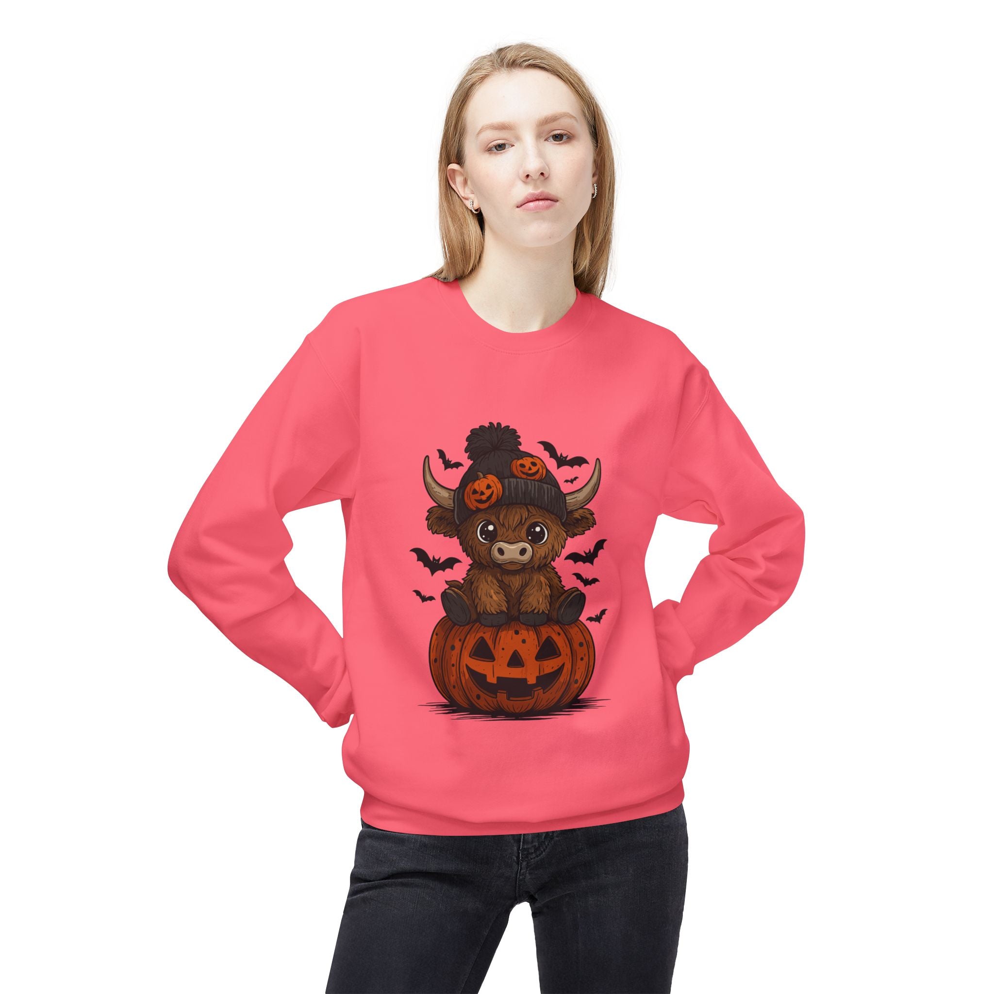 Halloween Bear Unisex Fleece Sweatshirt