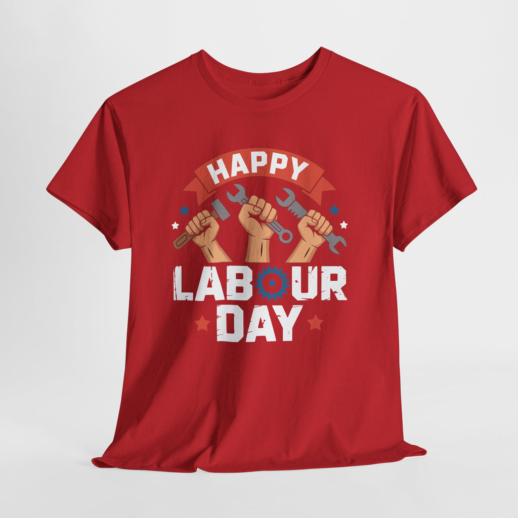 Happy US Labour Day Unisex Heavy Cotton T-Shirt