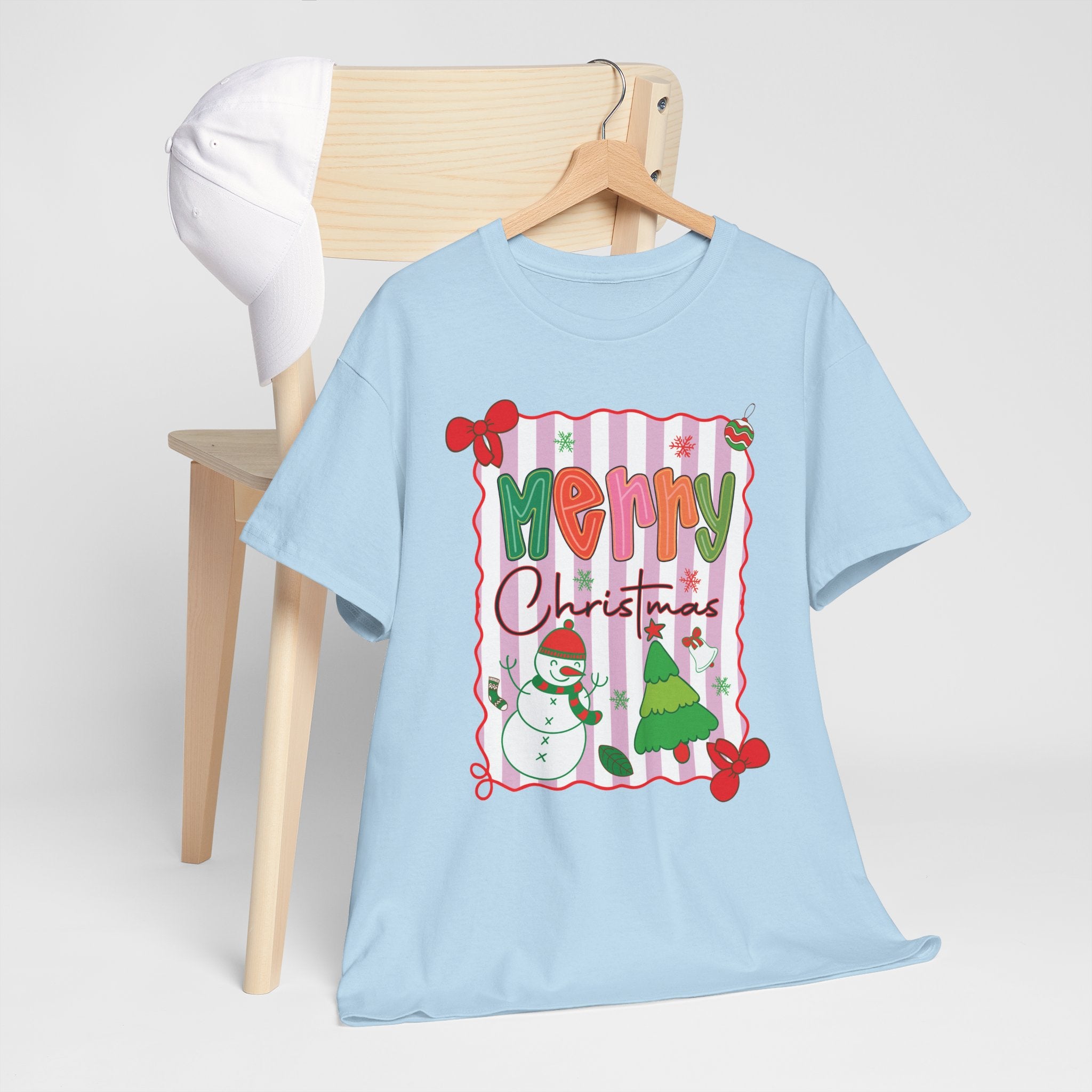 Christmas Snowman Unisex Cotton Tee