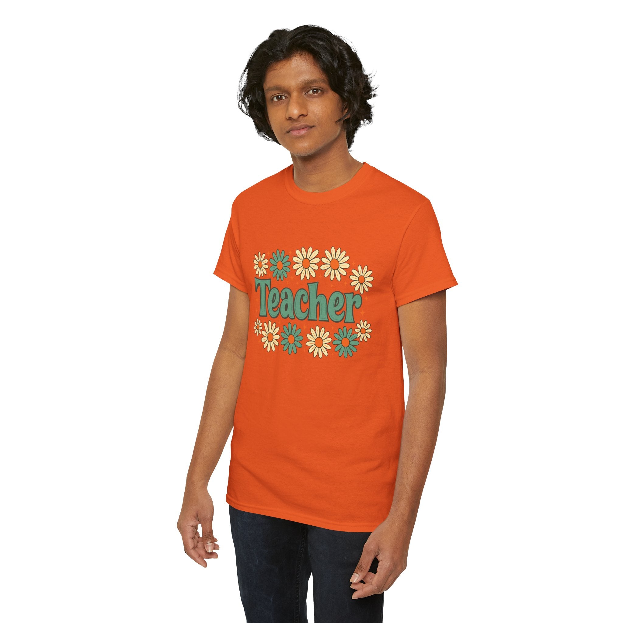 Floral Teacher Tee - Perfect Gift for Educators