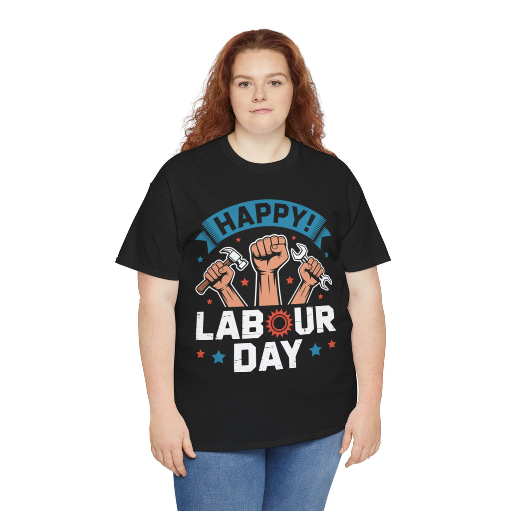 Happy US Labour Day Unisex Heavy Cotton T-Shirt