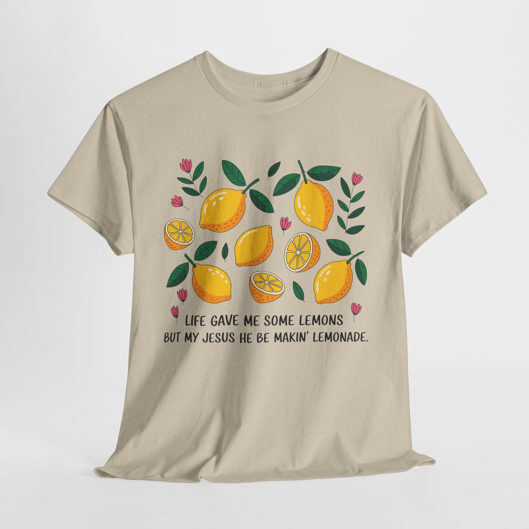 Christian Lemonade Tee — "Life gave me some lemons but my Jesus he be makin’ lemonade"Unisex Cotton Tee