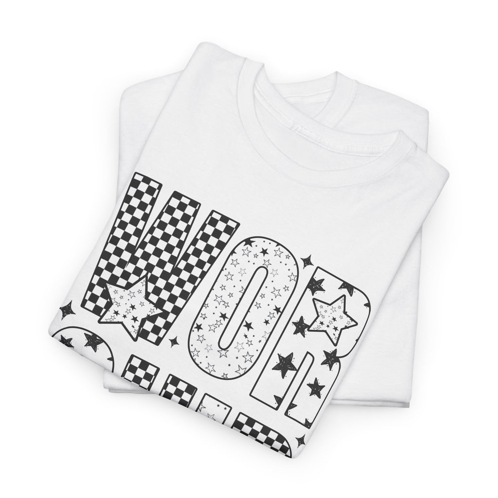 WORSHIP Through The Worry Checkerboard Unisex Cotton Tee