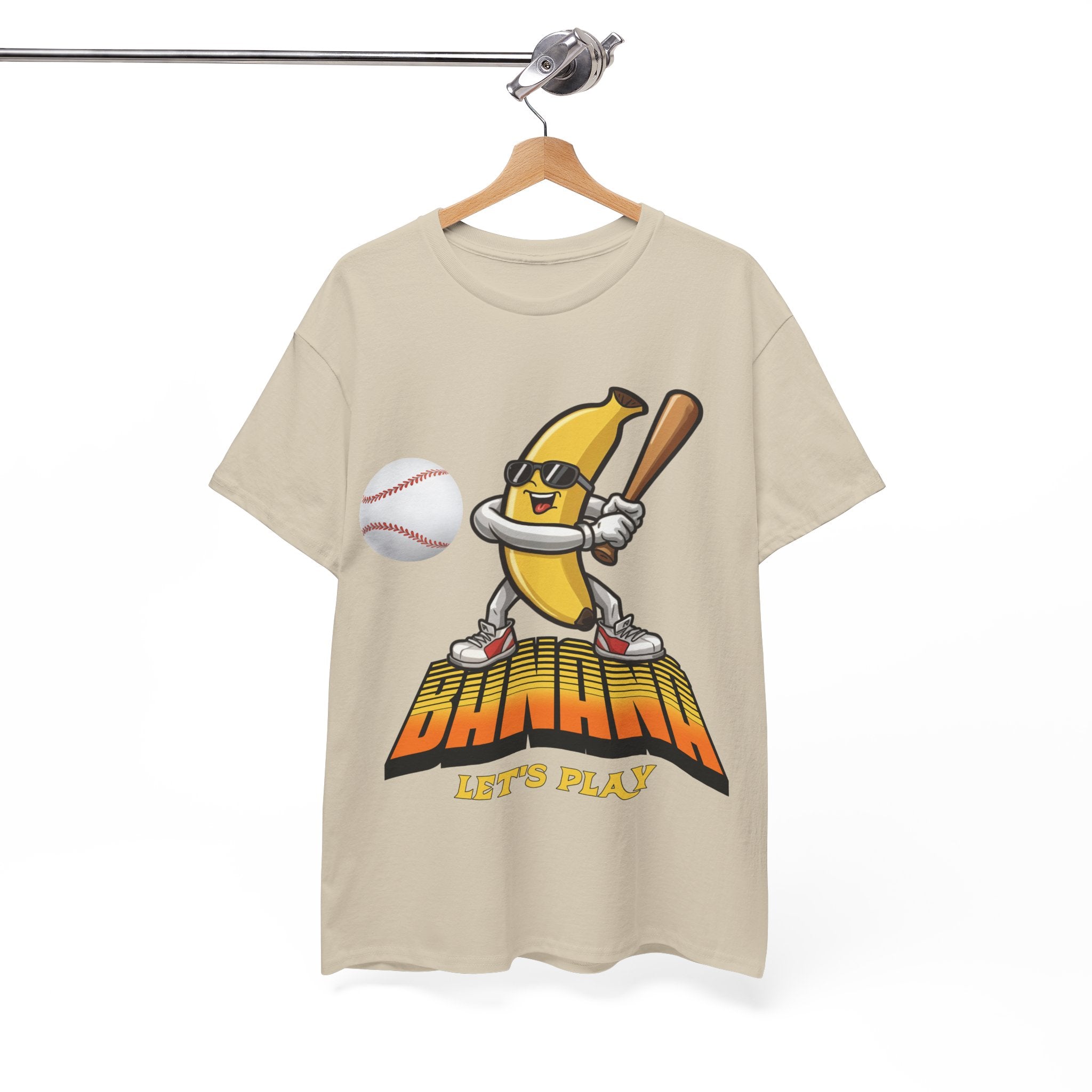 Banana Playing Baseball Tee