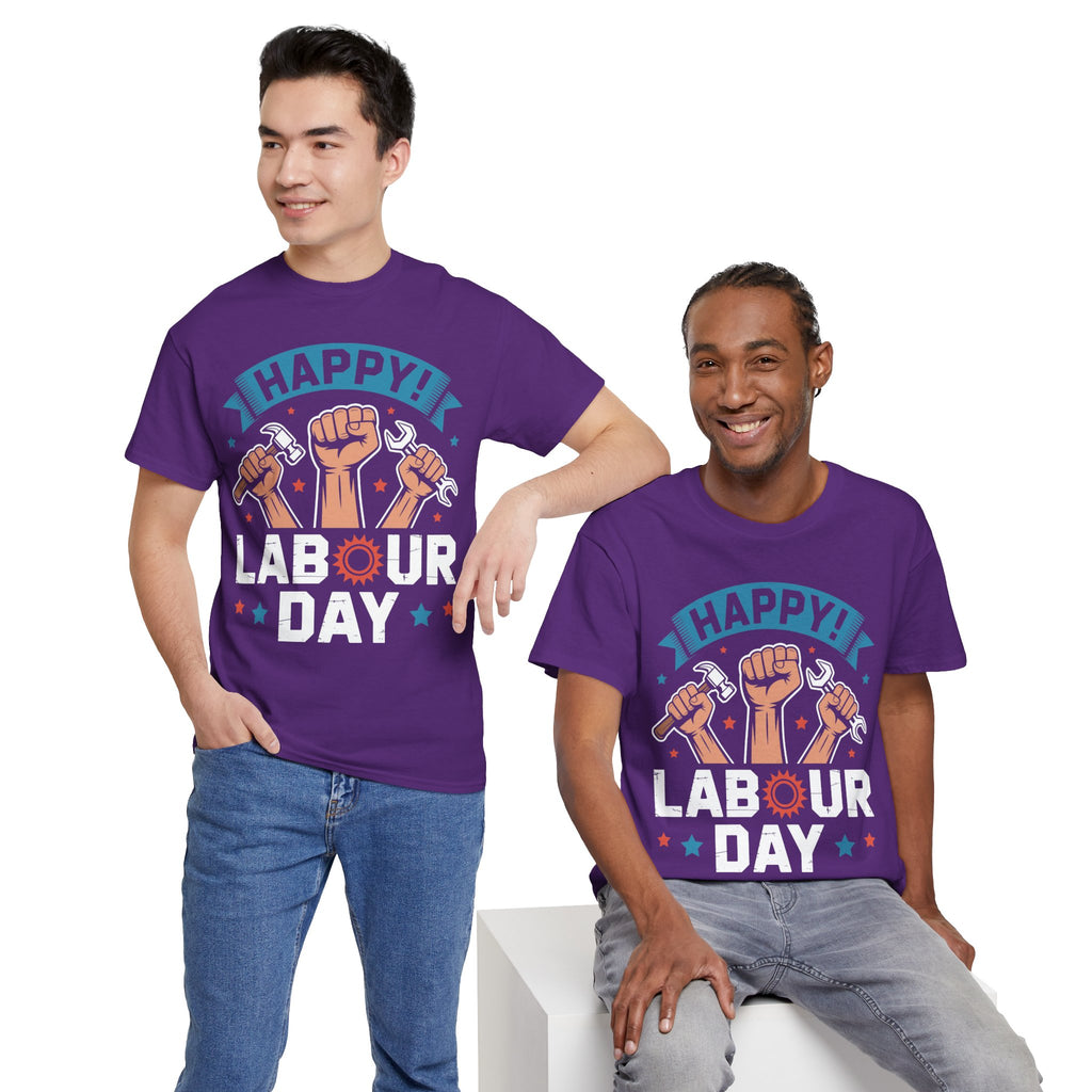 Happy US Labour Day Unisex Heavy Cotton T-Shirt