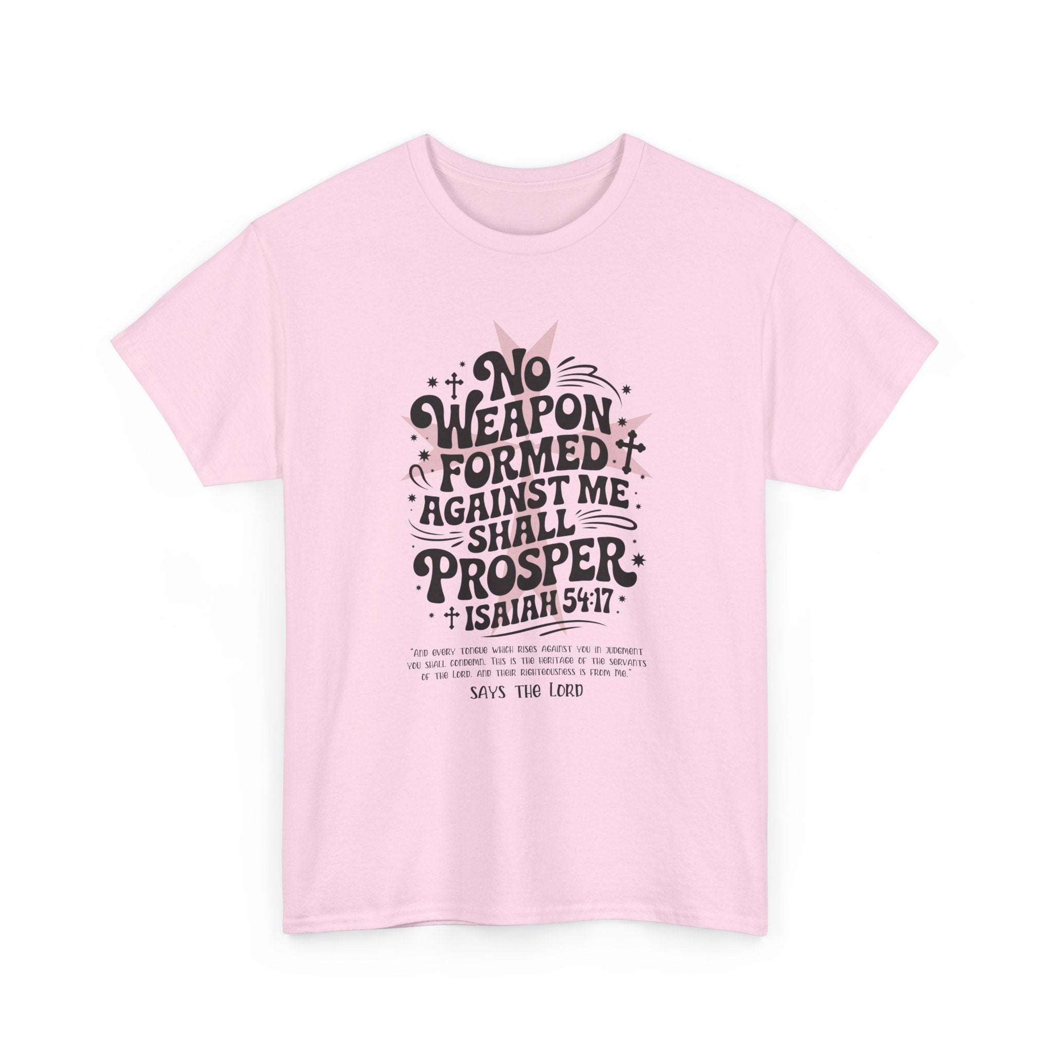 Christian Cross Text Art T-Shirt — Faith & Salvation Unisex Cotton Tee