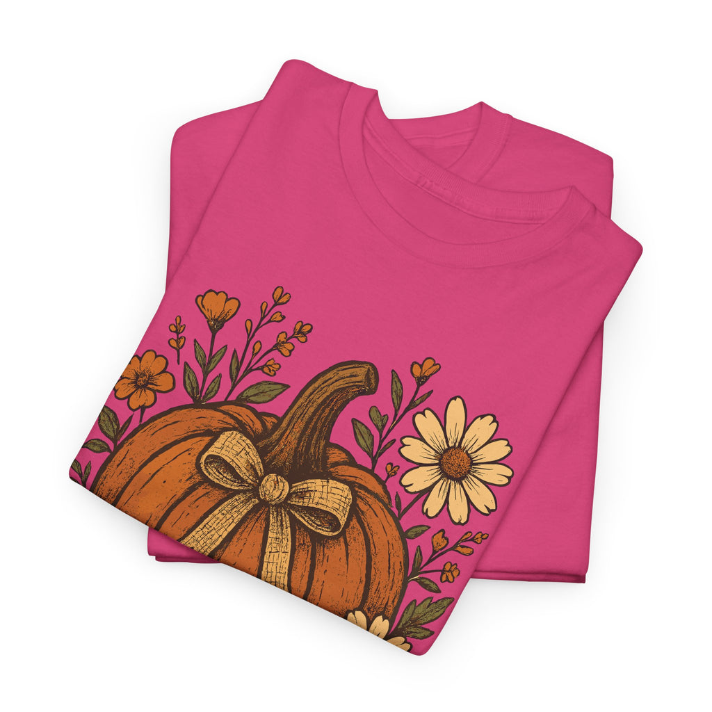 Pumpkin Daisy Unisex Cotton Tee