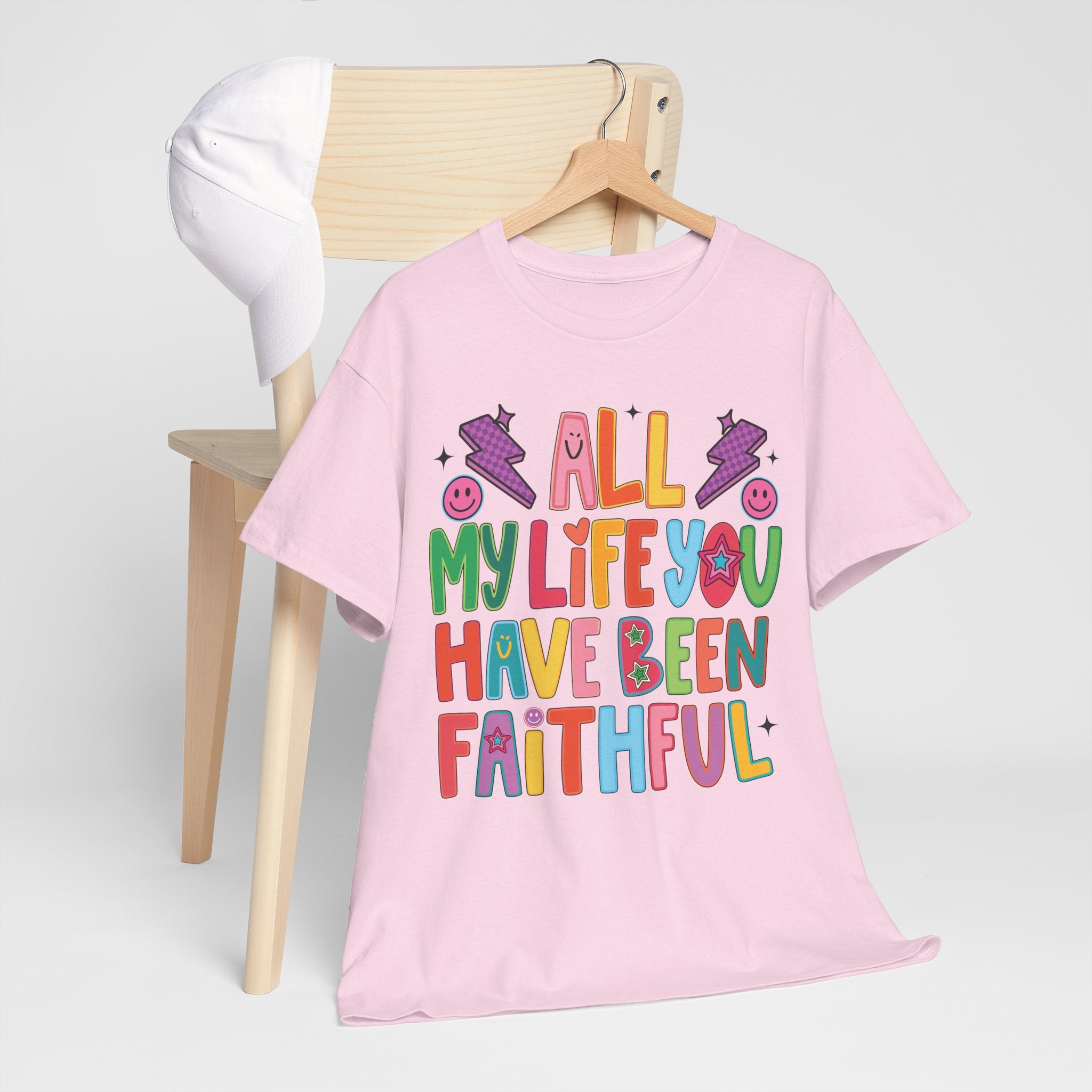 All My Life You Have Been Faithful Retro Christian Unisex Cotton T-Shirt