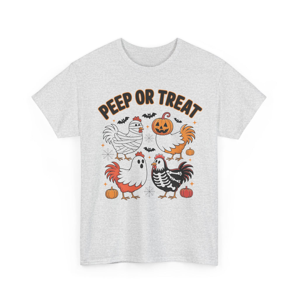 Peep or Treat Halloween Unisex Cotton Tee