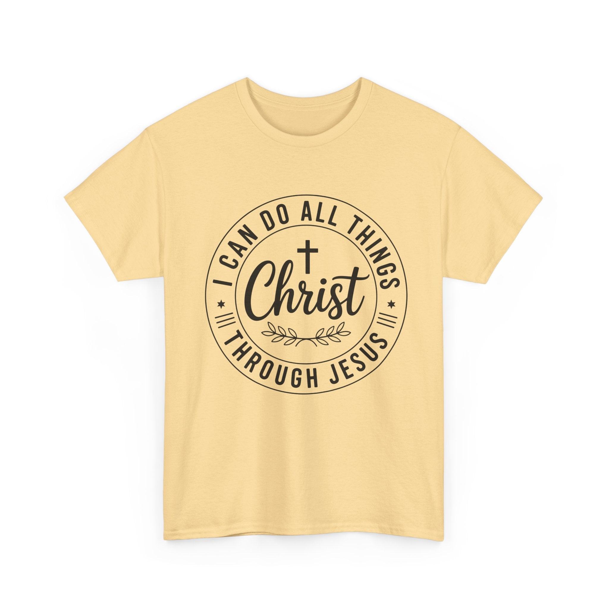 I can do All Things Through Christ Unisex Heavy Cotton Tee