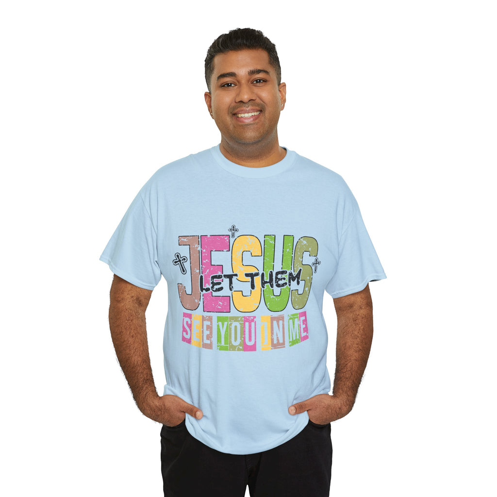 Jesus ‘See You In Me’ Distressed Pastel Unisex Cotton T-Shirt