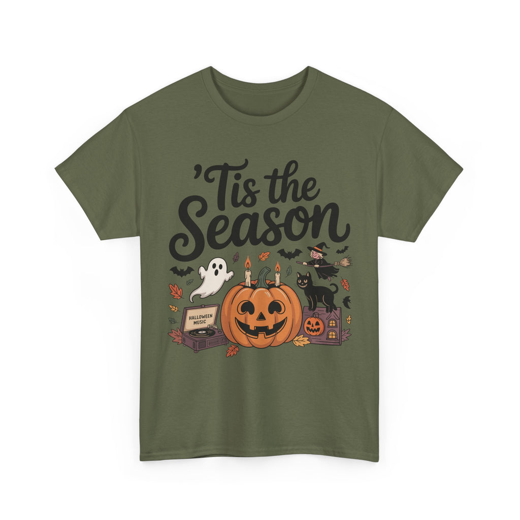 Holiday Season Unisex Cotton T-Shirt - Tis the Season Design