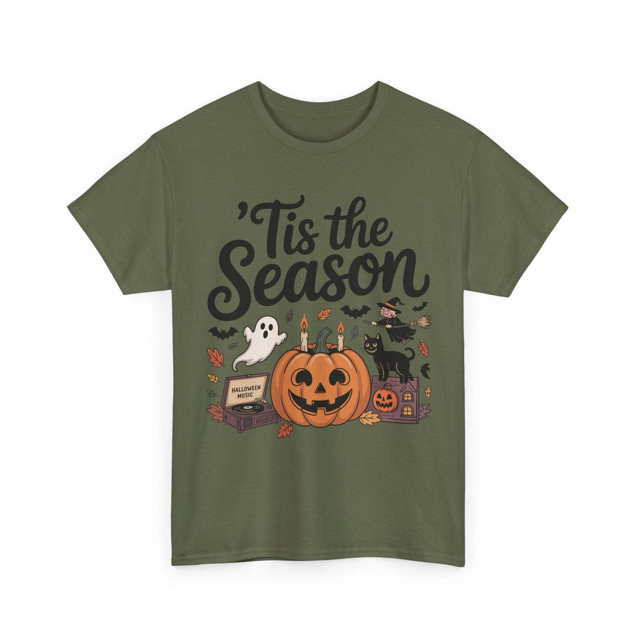 Holiday Season Unisex Cotton T-Shirt - Tis the Season Design