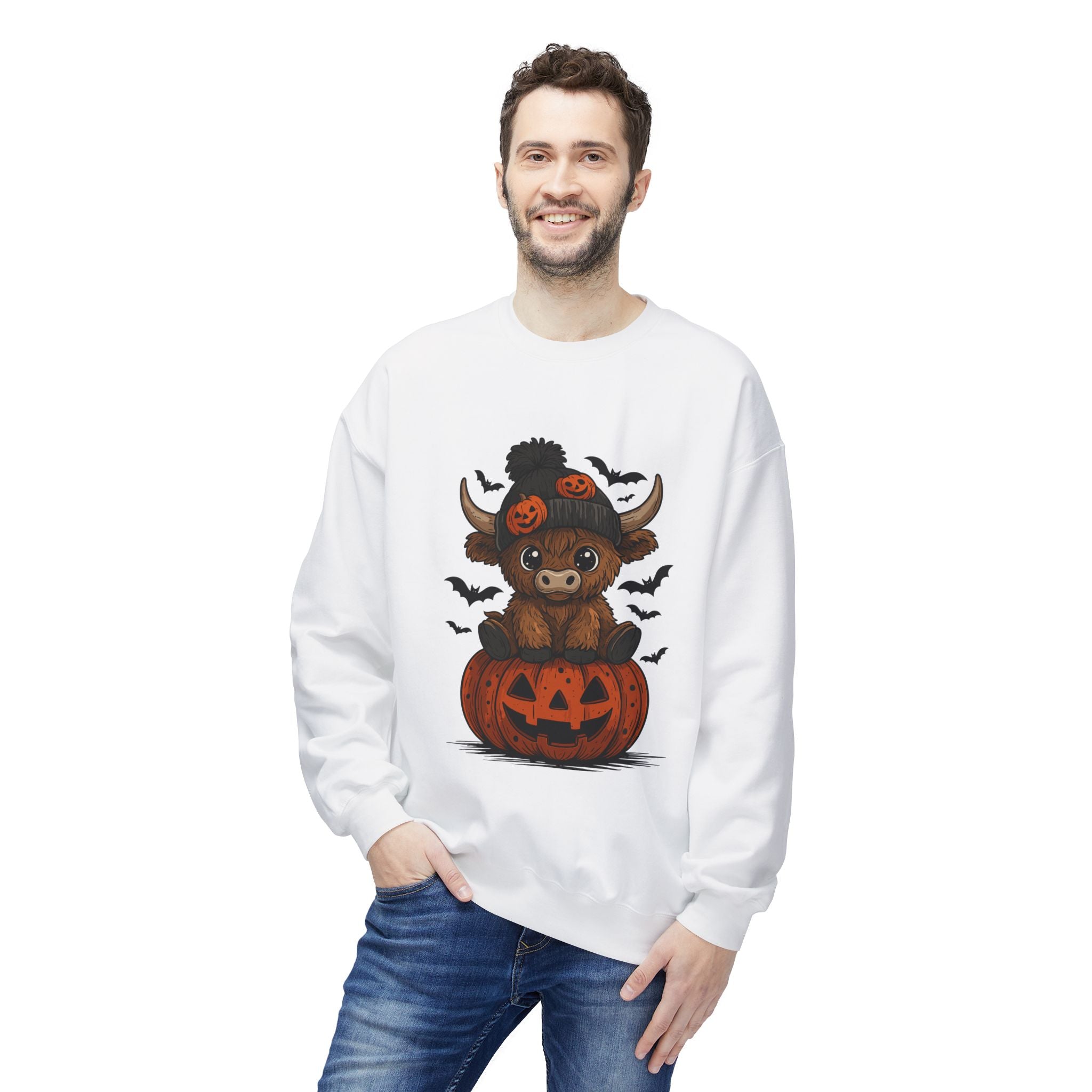 Halloween Bear Unisex Fleece Sweatshirt