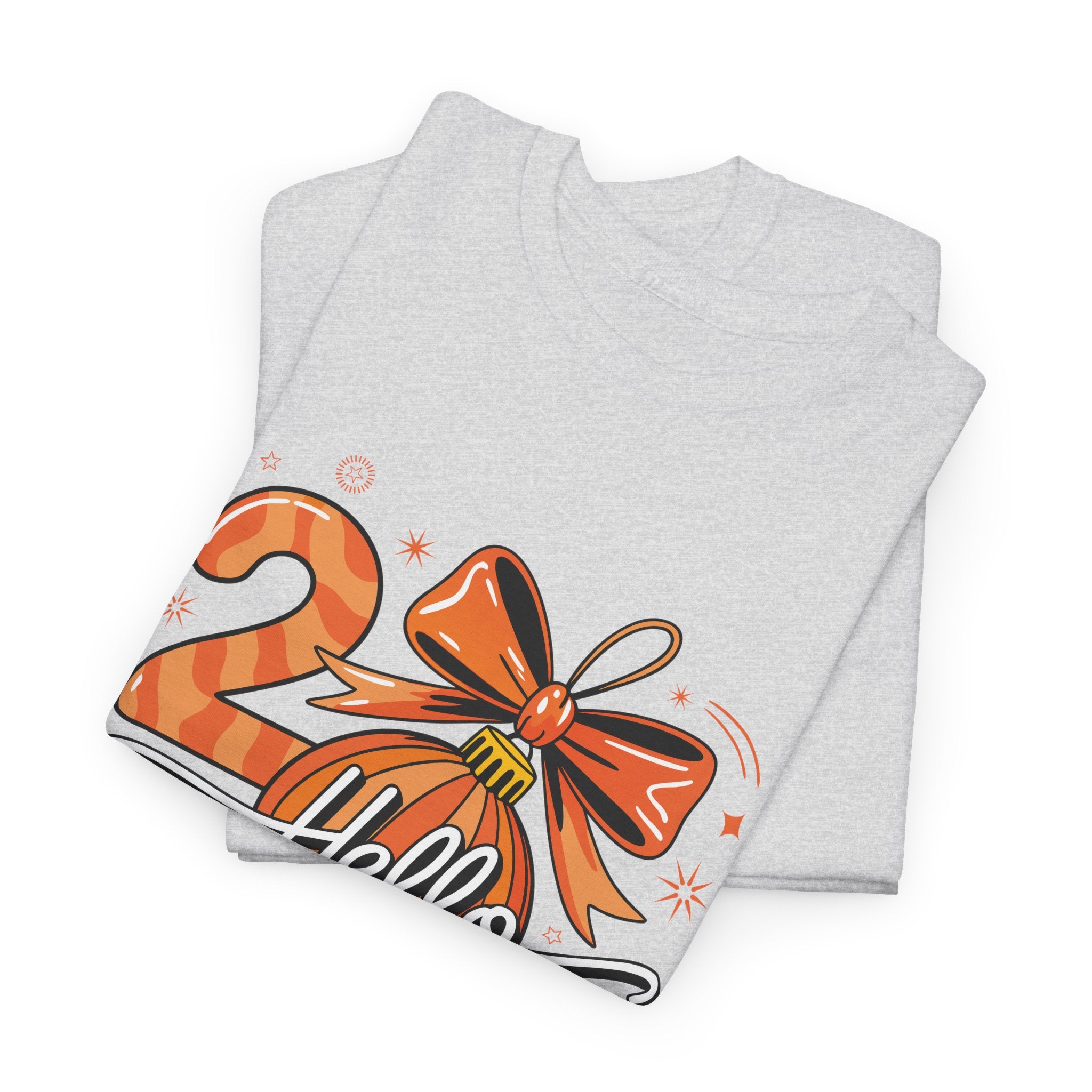 Hello 2026 Christmas Ornament Tee — Festive Orange Holiday Unisex Cotton T-Shirt