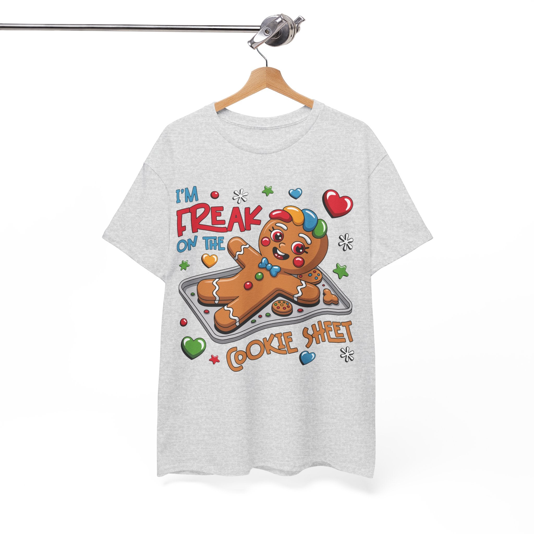 Gingerbread ‘I’m Freak on the Cookie Sheet’ Unisex Cotton Tee