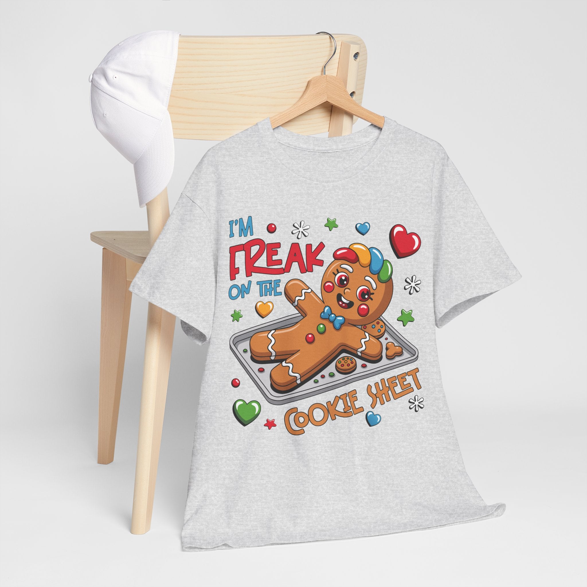 Gingerbread ‘I’m Freak on the Cookie Sheet’ Unisex Cotton Tee