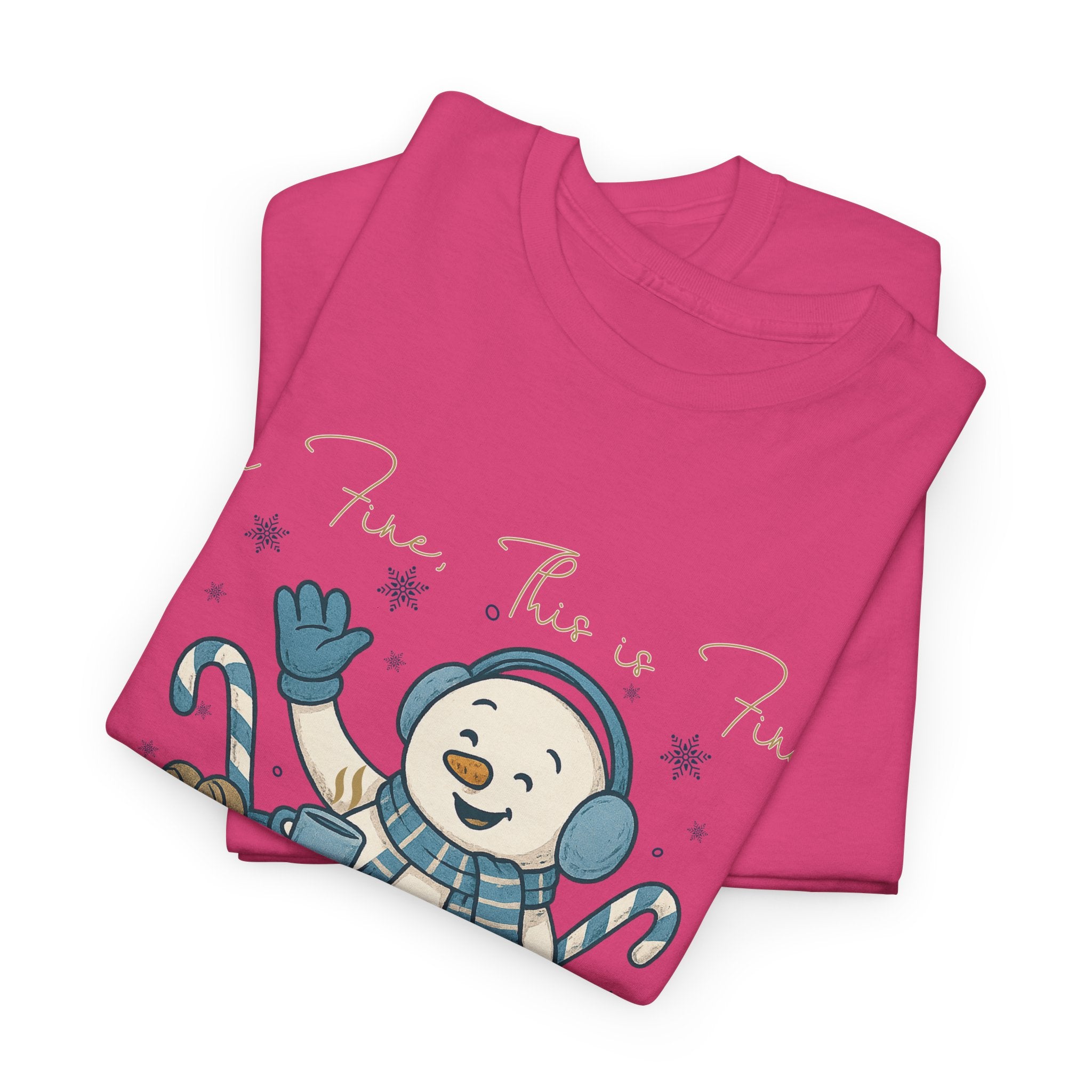 Snowman Hot Cocoa Unisex Cotton Tee