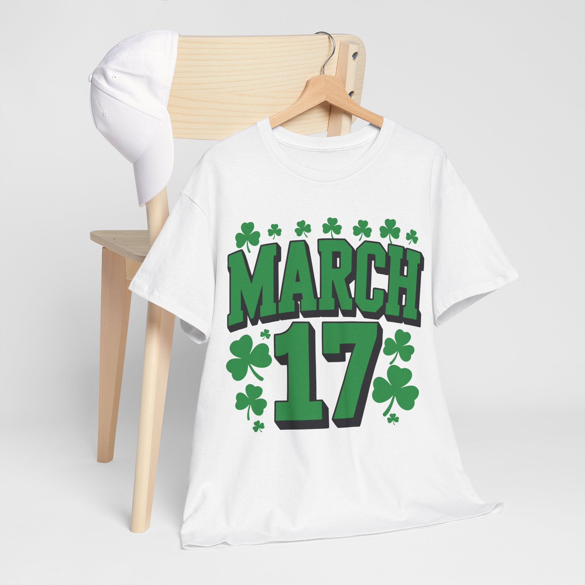 St. Patrick’s Day March 17 Shamrock Unisex Cotton T‑Shirt