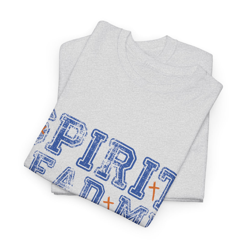 Christian Varsity Tee — “Spirit Lead Me — Where My Trust Is Without Border”. Unisex Cotton Tee