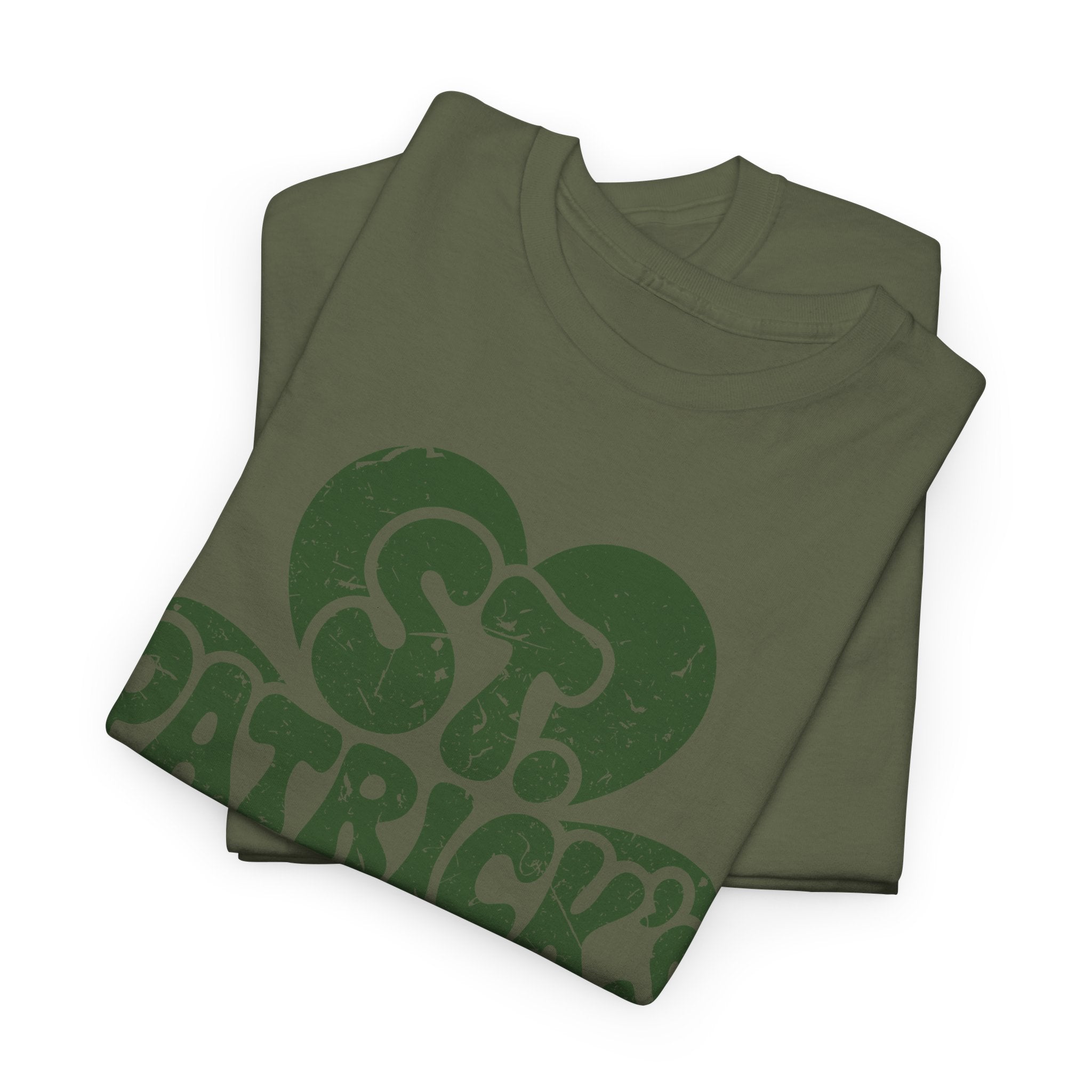 St. Patrick's Day Shamrock Tee — Retro Bubble Lettering Unisex Cotton Tee